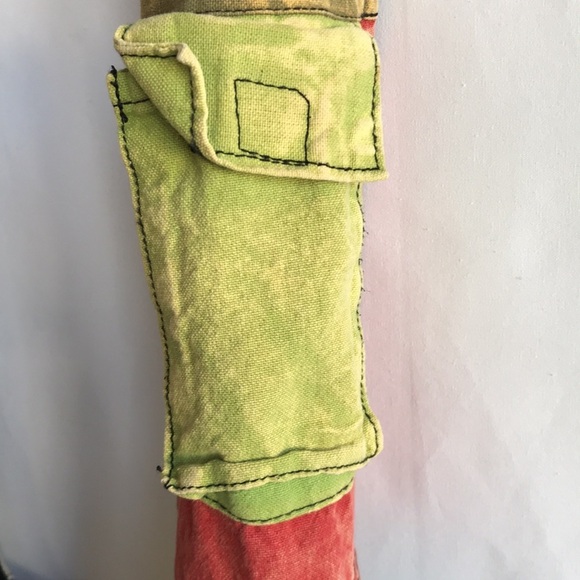 Boho style fabric crossbody bag with retro vibe - Picture 8 of 11